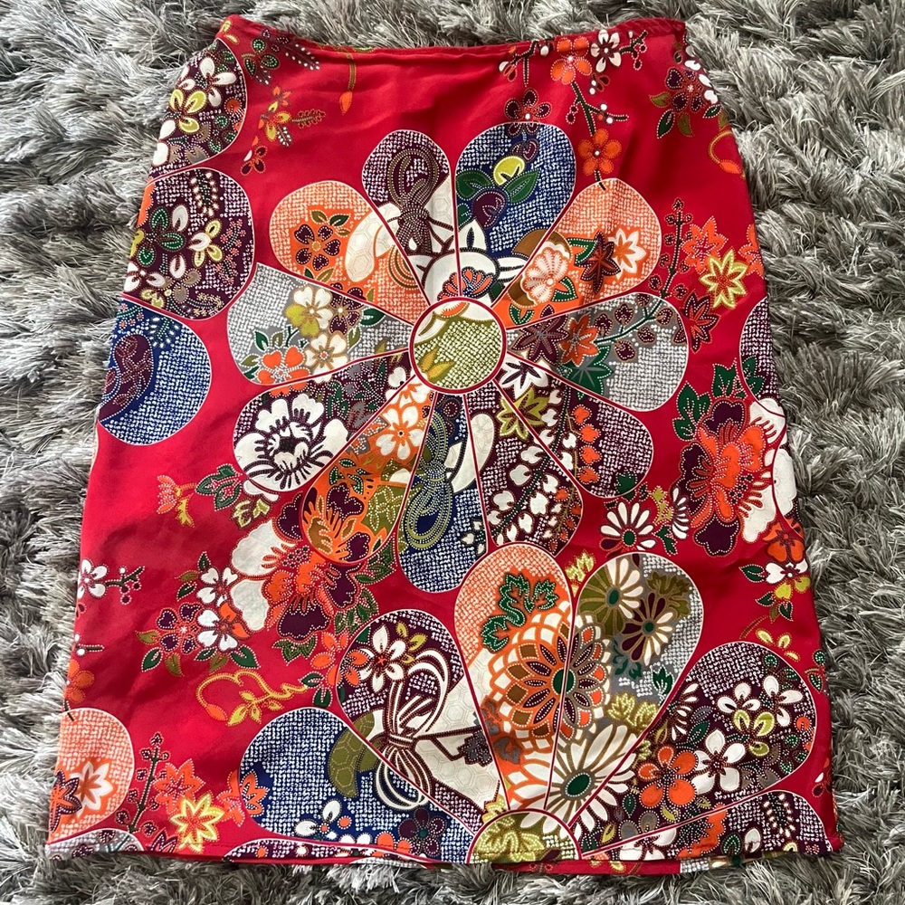 DEB Multicolored Paisley Print A-Line Skirt Juniors